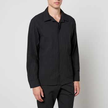 NN.07 Hank Cotton-Blend Seersucker Shirt - S