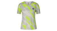 maillot de manga corta para mujer scott rc run gris amarillo