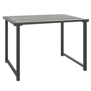 Mesa De Jardín | Mesa De Exterior De Acero Gris Antracita 55x40x37 Cm