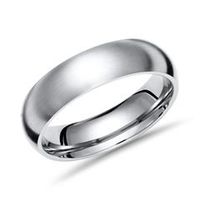 anillo moderno titanio 6mm ancho mate