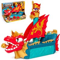 magicbox barco del dragon piratix con figuras y accesorios