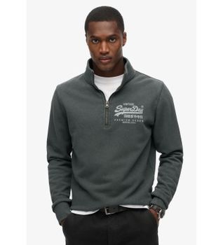 Superdry para hombre. M2013797A Chaqueta Con gráfico y media cremallera clásica
negro (M), Casual, Algodón
