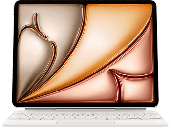 Apple Magic Keyboard, Funda con teclado para el iPad Air de 13 pulgadas M3, Español, Blanco