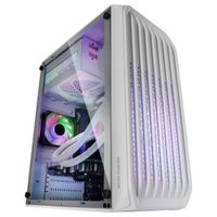 mars gaming mc-s2 caja pc gaming compacta micro-atx rejilla frontal ventana lateral soporte refrigeracion liquida 2 ventiladores frgb caja pc negro o blanco
