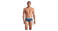 banador arena one big logo gris azul para hombre