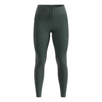 Odlo Zeroweight Warm Reflective Mallas Para Correr Mujeres-Oliva