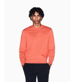 A|X Armani Exchange para hombre. XM001284AF20934U3040 Sudadera Sweatshirt naranja (XL), Casual, Algodón, Manga larga
