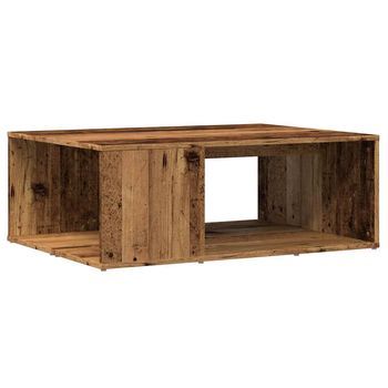 Mesa De Centro，mesa Auxiliar，mesita De Centro Madera De Ingeniería Envejecida 90x67x33 Cm