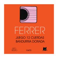 juego de cuerdas para bandurrria ferrer by gato negro doradas12 cuerdas fabricadas en acero y laton dorado de alta calidad en espana desde 1868