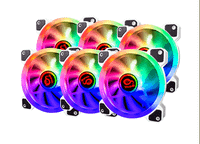 talius iris spectrum argbcronos -kit de 6 ventiladores 120 mm color blanco