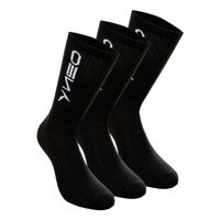 neo long calcetines deporte pack de 3-negro