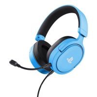 auriculares trust gxt 498b forta con cable jack 35 mm gaming microfono extraible azul