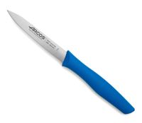 cuchillo mondador acero inoxidable 100 mm mango polipropileno azul