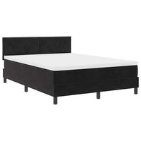 cama con somier y colchon con colchon negro 140 x 200 cm tela