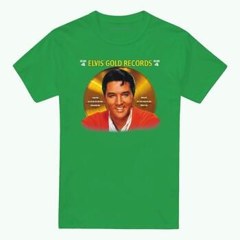 Elvis Presley Camiseta Gold Records para mujer