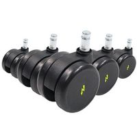 5 x ruedas para suelo duro rolo esd 11mm  65mm lote de 5 electricamente conductivas hjh of