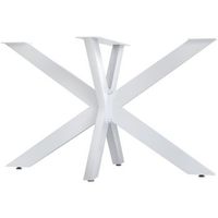 patas de mesa hardwick metal blanco 68x120x71 cm clp