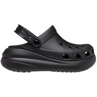 crocs zuecos chaussures classic crush clog noir para mujer