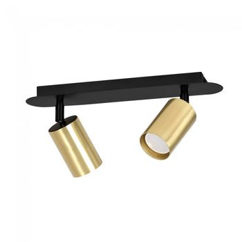 Regleta de focos tao negro/oro (2 luces)