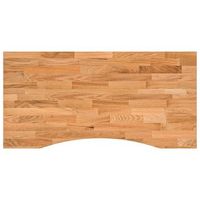 tablero escritorio rectangular madera maciza roble marron claro vidaxl