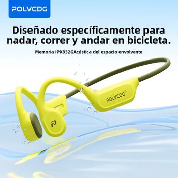 POLVCDG X9 auriculares de conducción ósea IPX8 auriculares abiertos impermeables para natación 32G auriculares colgantes para tenis correr ciclismo