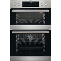 aeg surroundcook dcb331010m electric double oven - stainless steel stainless steel