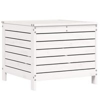 taburete de jardin  otomana de jardin  reposapies de jardin madera maciza de pino blanco 62x635x535 cm