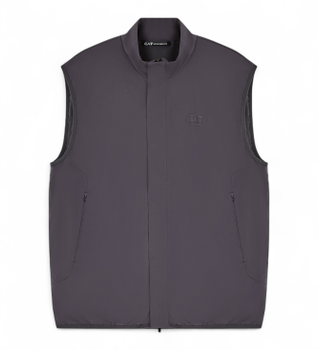 EA7 para hombre. 7M001748_AF13137 Chaleco Sport Travel M Gris (XXL), Blanco, Poliéster, Outdoor, Sin mangas / Tirantes
