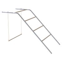 pawhut estructura de juego para gallinas de madera parque para gallinas con perchas columpio ajustable 82 x 150 x 110 cm plateado   aosom espana