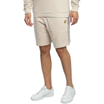 Lyle & Scott Short Pantalones cortos deportivos con paneles de cuadros para hombre