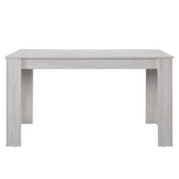 Mesa De Comedor Nora Para 6 Sillas Rectangular 140 X 90 X 77 Cm - Roble Blanco [en.casa]