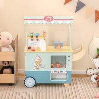 carrito de helados para ninos juego de simulacion con maquina de helados y maquina expendedora expositor 15 juguetes verde