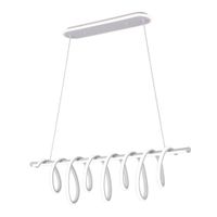 colgante premium blanco 157w 3000-4000-6000k 13884lm cluz ambiente remoto y regintensidad regx90x26cm