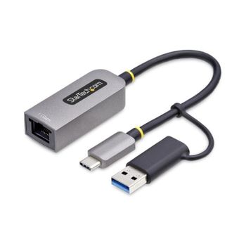 Adaptador USB-C a Ethernet StarTech.com USB3C-E1000-A 1Gbps Dongle USB-A Gris 15cm