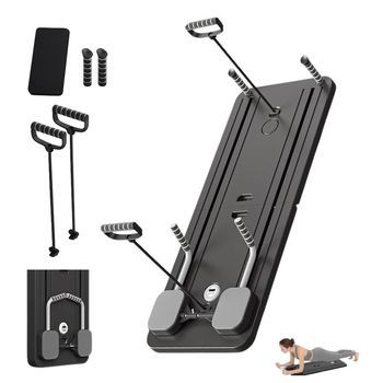 Máquina Reformer De Pilates Plegable. Equipo Reformador De Pilates Con Base Deslizante, Bandas De Resistencia Y Temporizador, Kit Entrenamiento.