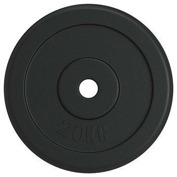 Disco De Pesas Hierro Fundido 20 Kg Vidaxl