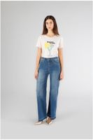 vaqueros anchos de mezclilla medium blue 27