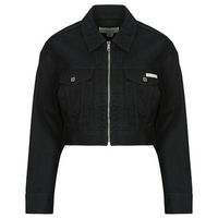 calvin klein jeans cazadora vaquera denim cropped jacket soft black para mujer