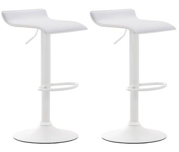 Set de 2 taburetes dyn v2 en simil cuero 39x36x63-84 cm