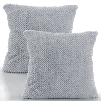 Funda de cojín Soraya gris  45x45 cm, 2 piezas