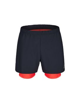 Pantalón de Trail Odlo 2-In-1 Short Zeroweight 5 Inch Hombre Azul Marino