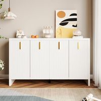 aparador - mueble de salon - tablero de particulas - blanco 140x38x80cm