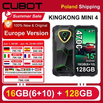 [Envío desde Polonia] Cubot KingKong Mini 4 6GB+128GB Mini Teléfono Inteligente Resistente Pantalla de 4.7 Pulgadas 90Hz 4700mAh NFC 48MP Android 15