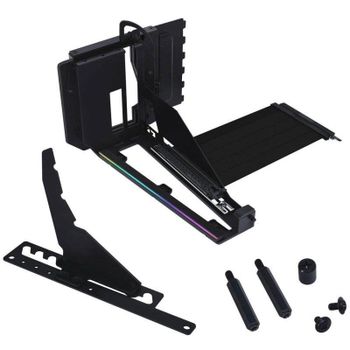 Kit Soporte Vertical GPU Lian-Li V4 Negro PCIe 5.0 con Cable Riser y RGB