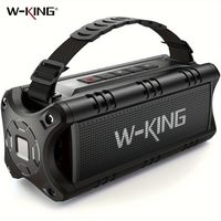 altavoz bluetooth w-king d8mini-1 altavoces inalambricos portatiles de 30 w altavoz exterior resistente al agua ipx6 24 horas de reproduccion eq aux tarjeta tf