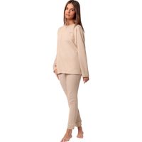 admas chandal pijama de manga larga leggings top supersoft para mujer