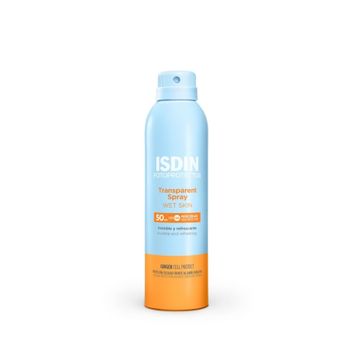 ISDIN - Fotoprotector Transparent Spray Wet Skin Spf 50 Protección solar 250 ml unisex