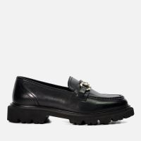 dune london womens gregory leather loafers - uk 8