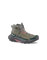 zapatillas de montana salewa pedroc 2 leather mid ptx w mujer verde oliva