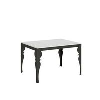 mesa extensible 90x120224 cm paxon evolution fresno blanco estructura antracita